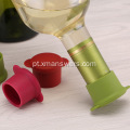 Rolha de borracha de silicone personalizada para garrafa de vidro de vinho